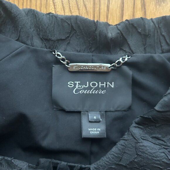 St. John Courture black jacket size 4 - Picture 6 of 10